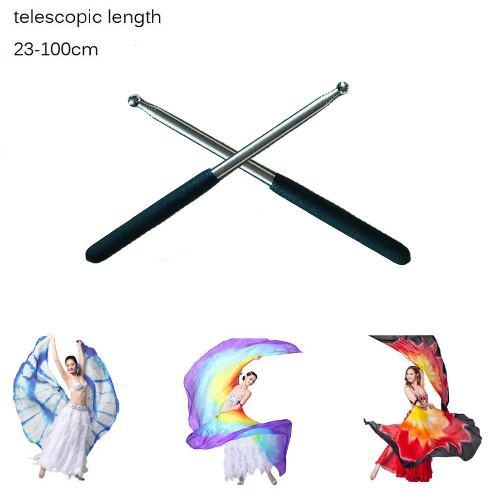 Fishing Rod Telescopic - Buikdansaccessoires Buikdansvleugels Sticks Egypte Indiandance Buikdans