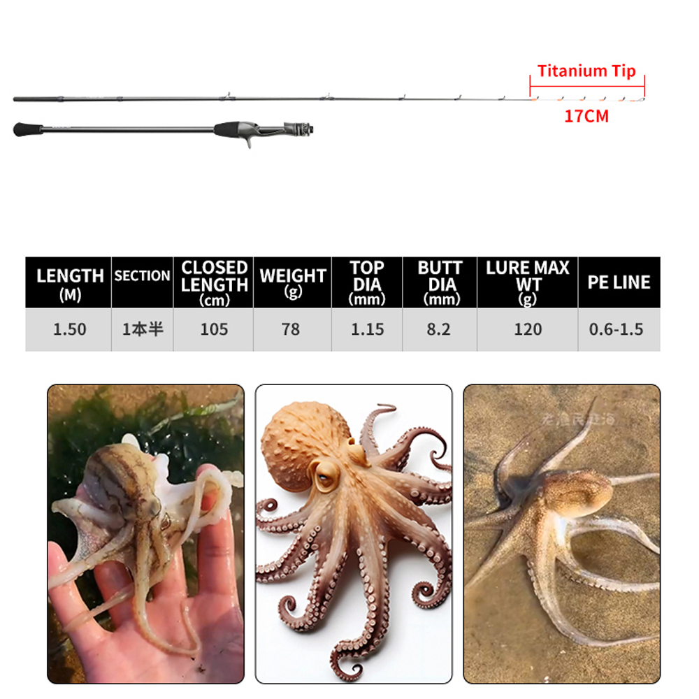 Johncoo 150 inktvis hengel web - Fishing Rod Surf recensie en prijs